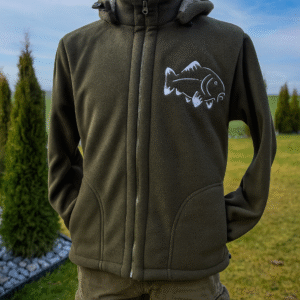 Bluza z polaru z haftem karpia