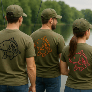 Koszulka z haftem karpia