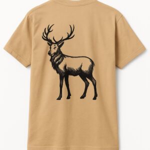 Koszulka piaskowa z jeleniem