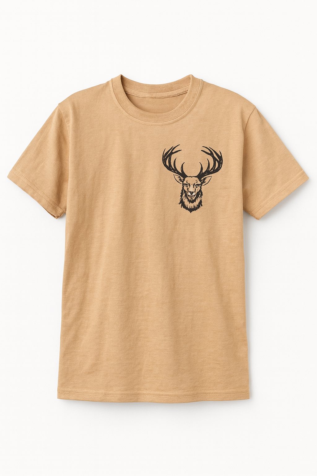 Koszulka piaskowa z jeleniem - obrazek 2