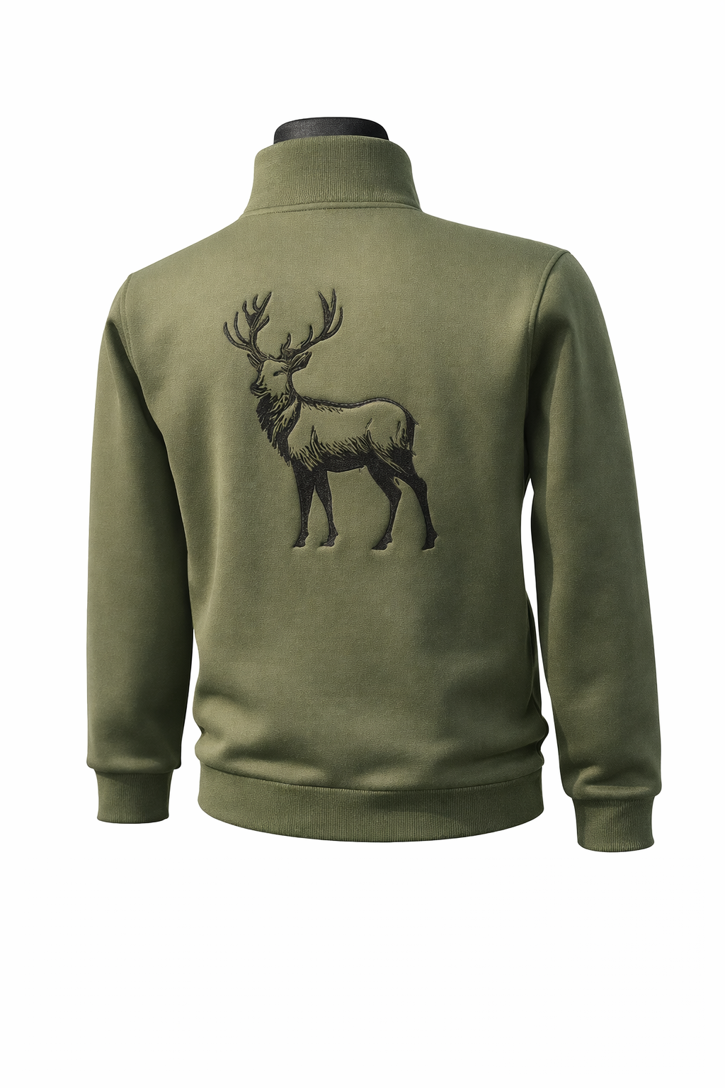 Bluza na stójce (bez kaptura) z jeleniem - obrazek 2