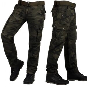 Spodnie zielone moro